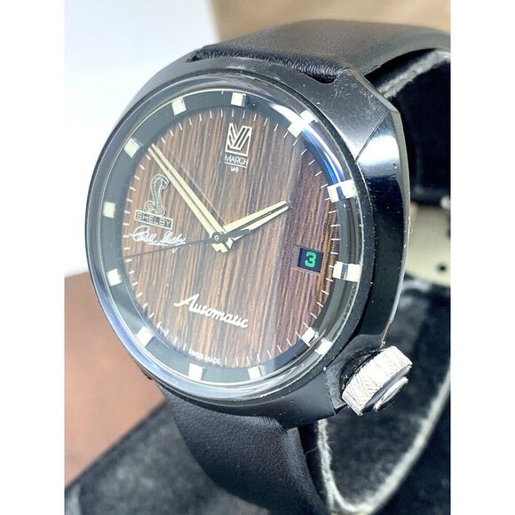 March LA.B Shelby EXP500 Men's Watch Swiss Automatic Limited Edition Brown 40mm - Picture 1 of 13